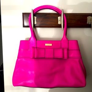 Kate Spade leather handbag- fuchsia pink